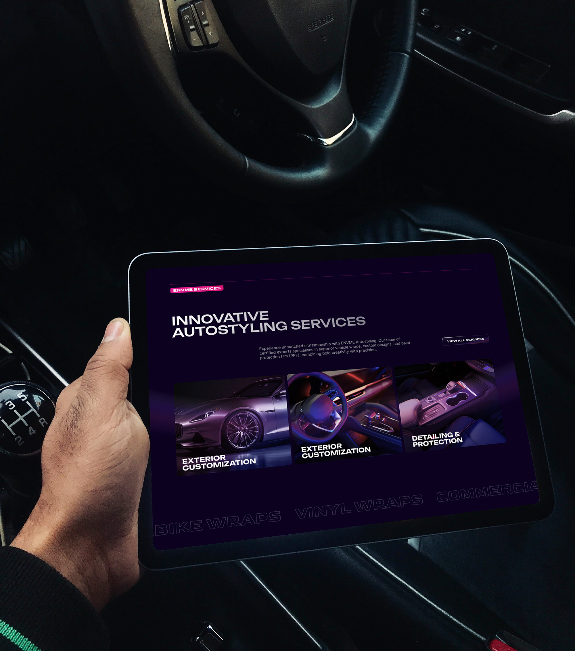 Example of Enterprise Web Design & Product UI 