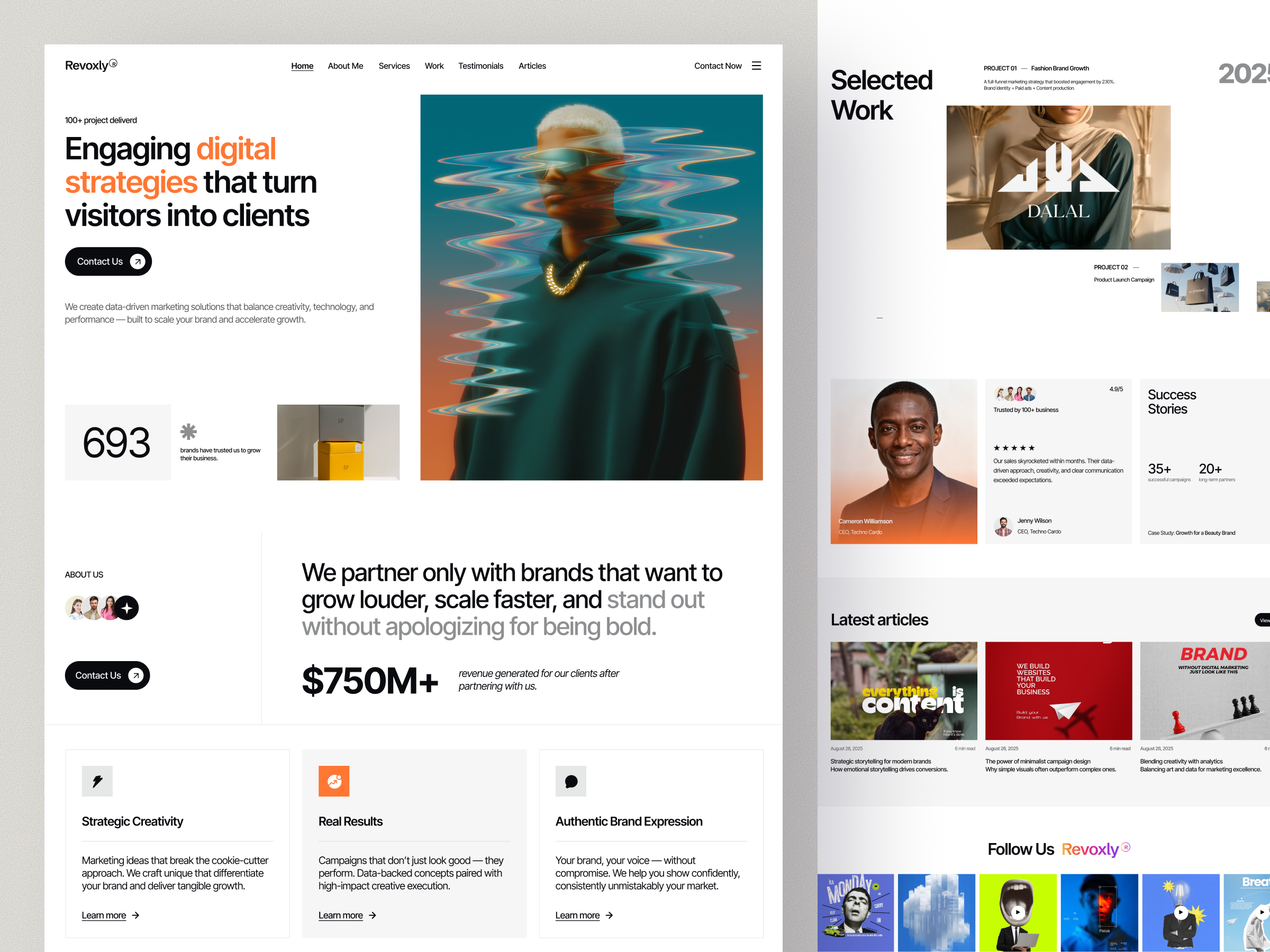 Revoxly – Digital Marketing Agency Website Design / Landing Page agency agency site brand strategy brand strategy website case study website conversion driven website corporate web design creative strategy agency digital agency digital agency website marketing agency marketing agency site personal branding qa agency website seo agency website service agency service agency website service website design web design website design