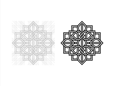 Geometric Floral Emblem abstract symbol brandmark clean vector dribbble design flower logo geometric logo geometric pattern grid logo identity design line art logo logo construction logo inspiration luxury logo minimal logo modern branding monoline logo ornamental logo professional logo design symmetrical design vector mark