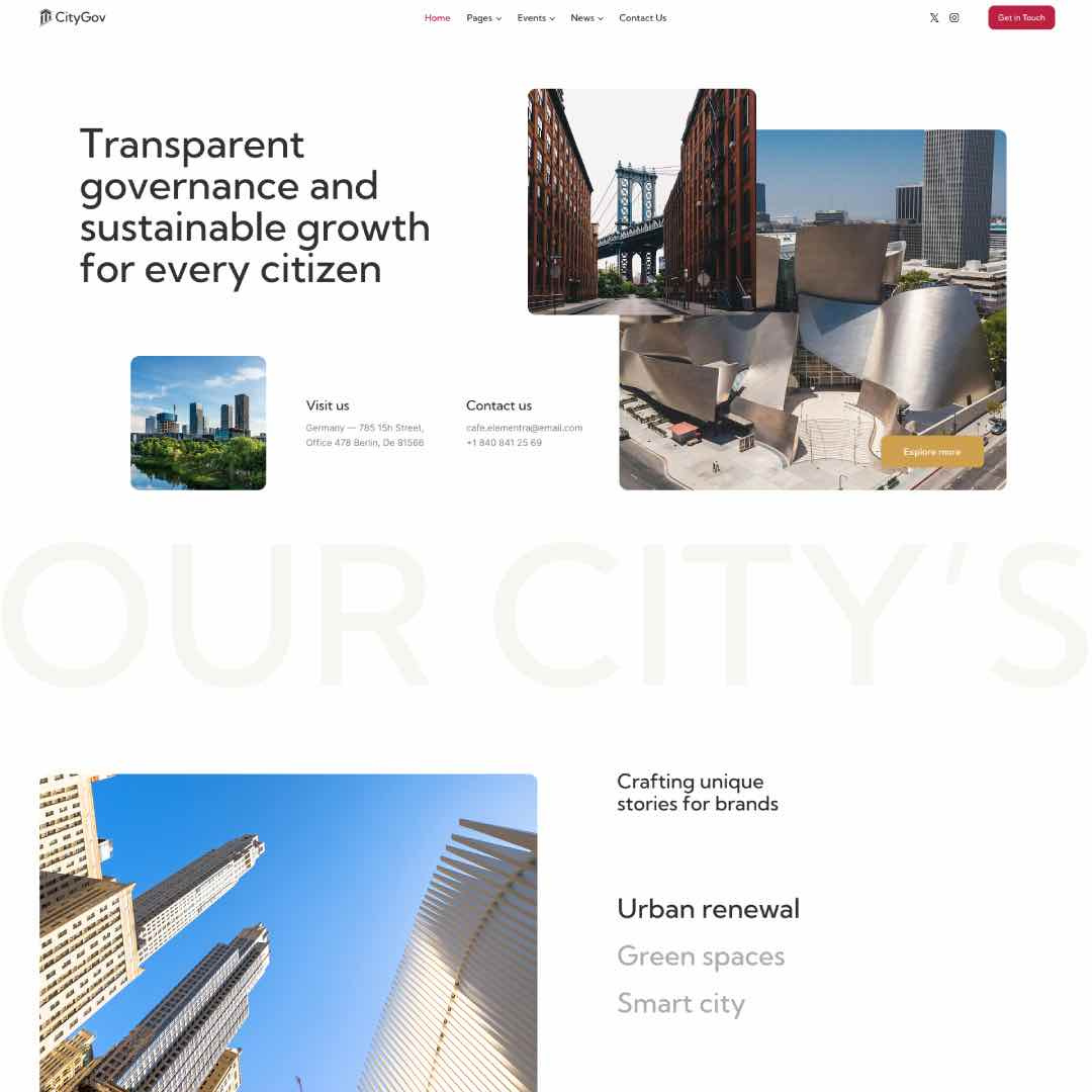 CityGov - City Council Government & Municipal Wordpress Theme blog business design illustration ui web design webdesign wordpress wordpress theme wordpress themes