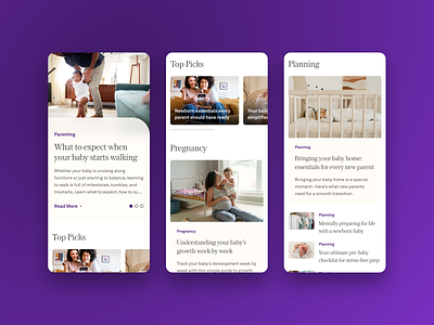 E-Commerce — Mobile blog design