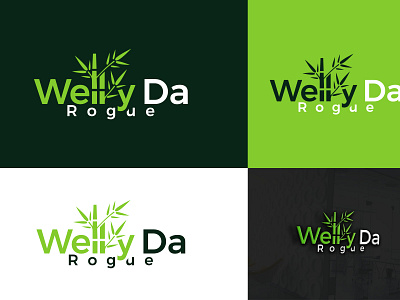 Welly Da Rogue bambo branding design flat illustration logo minimalist logo modern type unique vector