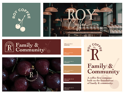 Full Brand Identity Layout for Roy Coffee brand identity branding coffee coffee logo graphic design identity logo logo design logodesigner logos visual identity