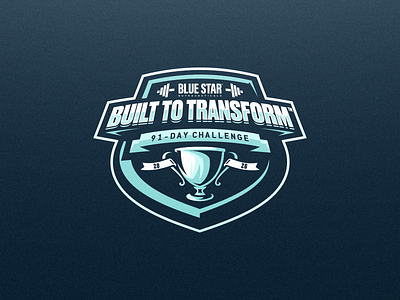 Built to Transform: 91 - Day Challenge 2026 badge brand branding gym logo shield sport sportlogo trophy