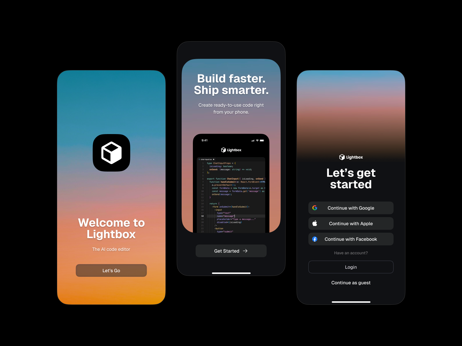 Example of Lightbox AI - Mobile App