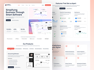 SaaS Business Dashboard Landing Page analytics dashboard b2b saas business dashboard dashboard design kpi dashboard marketing website modern landing page product landing page saas dashboard saas homepage saas landing page saas website design software landing page startup website ui ux design web app ui web design