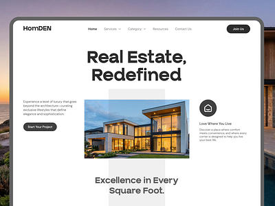 Real Estate Landing Page Concept figma ui design figma web uiux interface interface ui landing page design landing page ui minimal web modern web ui product design real estate real estate uiux real estate website real estate website design ui design ui web uiux designer web uiux webpage website ui design website uiux design