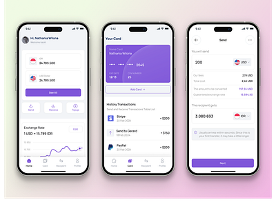 💱 Converty – Money Convert App ai agents ai agents landing page app branding currency converter app dark mode finance ui design exchange rate app finance mobile app fintech ui graphic design illustration logo modern ux nexila agency ui vector
