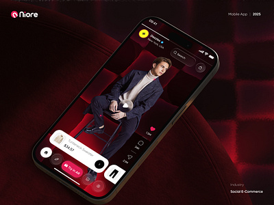 AR Social eCommerce App Design | AR Try-On UI | AI Stylist ai styling app ar ar fashion app ar scanner ui ar shopping dark fashion ui digital fashion tech ecommerce shop fashion interaction ui fashion interface fashion mobile ui fashion retail ui fashion shopping fashiontech ui futuristic ui design social commerce design try on ui