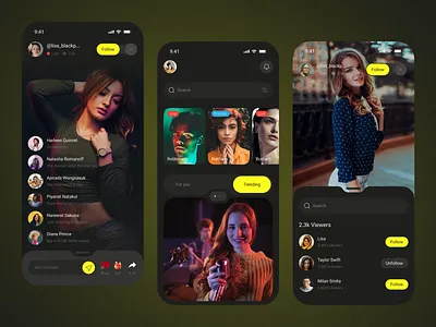 VibeSpace – Social media mobile app, Create, Chat & Explore blogging chatapp cleanui communityapp creatorapp darkmode dribbbleshots explorepage feed ios mobile app mobiledesign modernapp realtimeui reels saas socialmedia socialplatform tiktok uiux