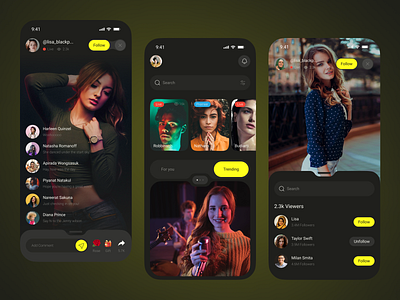 VibeSpace – Social media mobile app, Create, Chat & Explore blogging chatapp cleanui communityapp creatorapp darkmode dribbbleshots explorepage feed ios mobile app mobiledesign modernapp realtimeui reels saas socialmedia socialplatform tiktok uiux