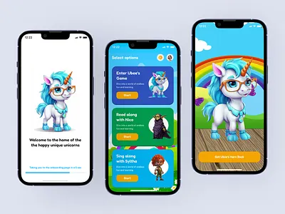 Children Digital Nursery App – Ubee’s Adventure Game Flow app design child childcare app children app design kids kids app kids game kids gaming app learning app mobile app mobile game nursery nursery app ui ui design user interface design