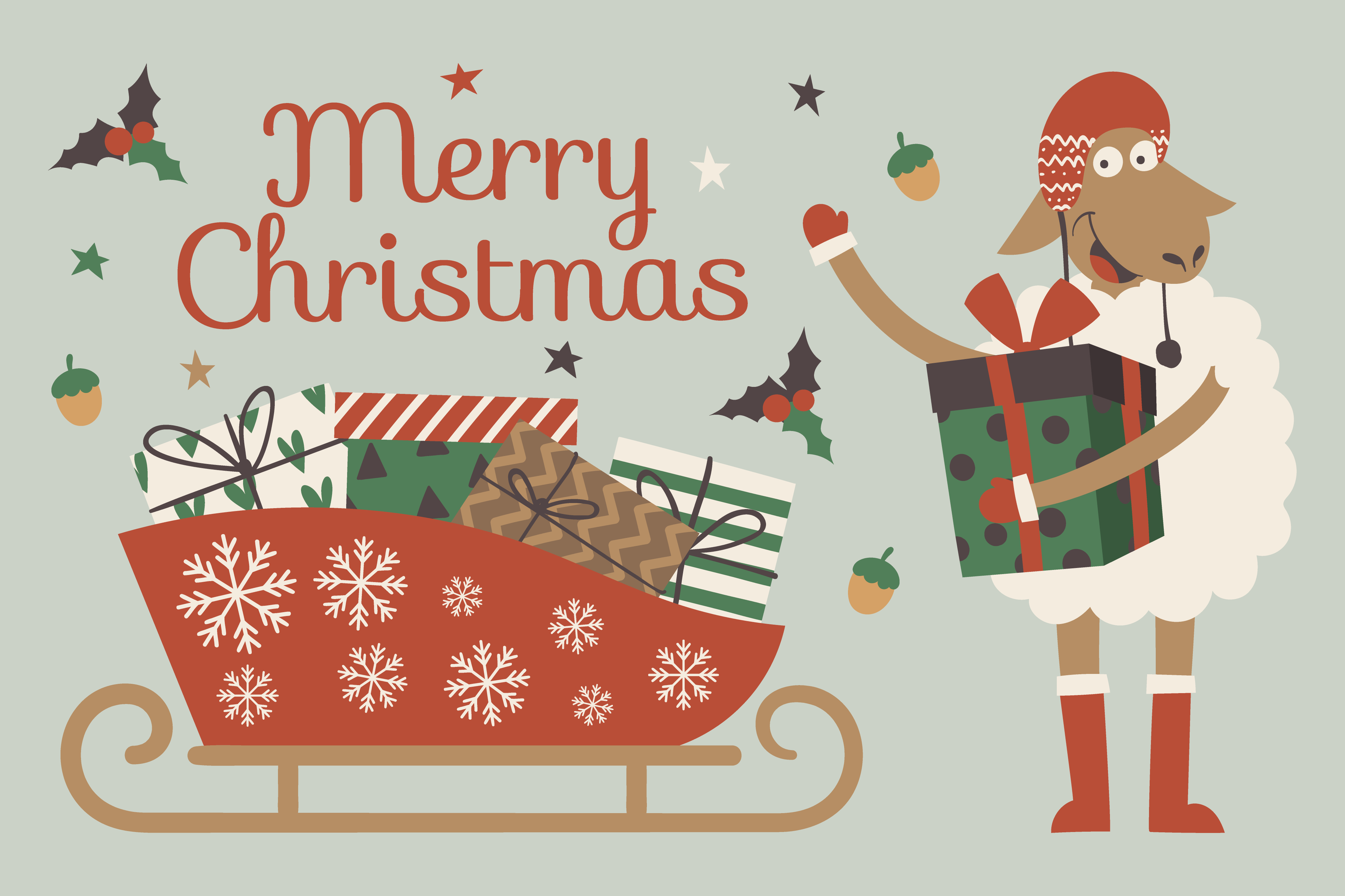 Christmas digital illustration graphic design illustration vector