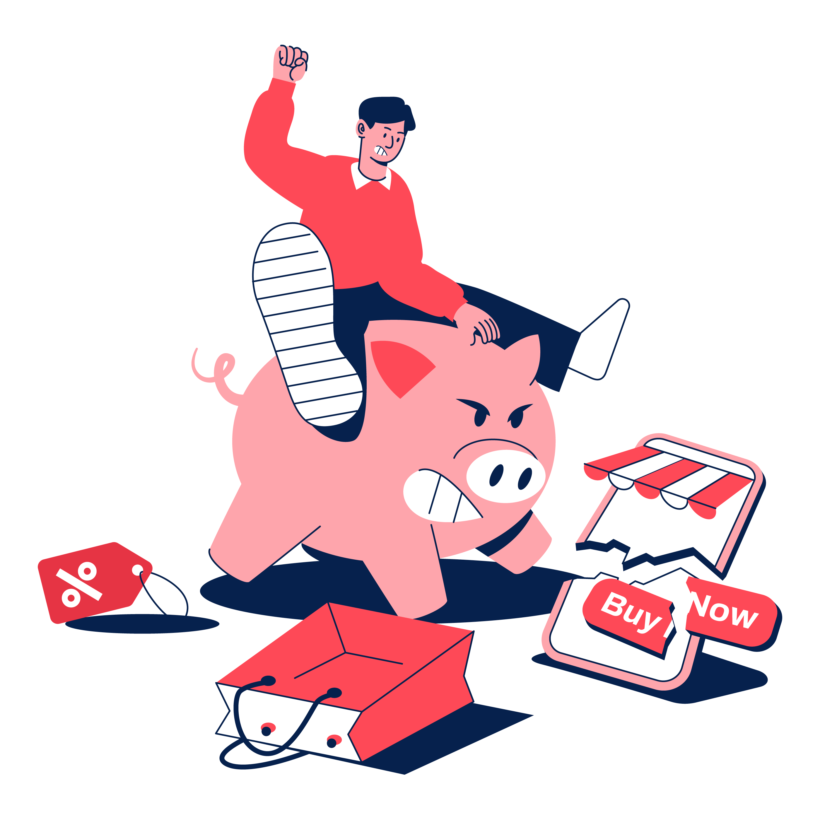 Tight Budget digital illustration graphic design illustration vector