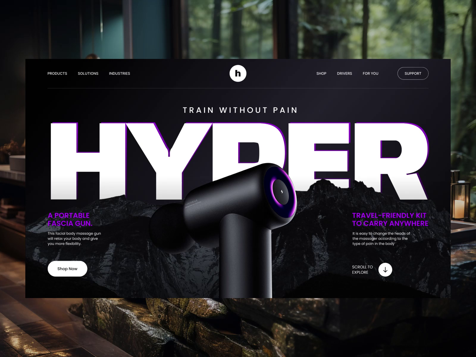 Example of Hyper- eCommerce website design