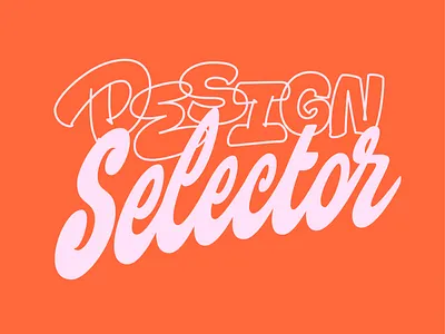 Design Selector Lettering design graphic design hand lettering lettering logo logotype selector sticker type typography