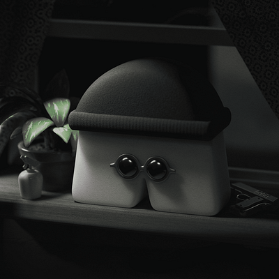 Letter Л — 3D Alphabet Series 3d 3d illustration 3d plant alphabet character cute character dark scene dramatic leon movie motion graphics night scene redshift visualseries