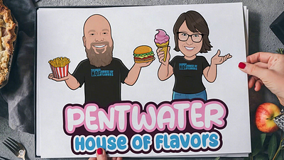 Cartoon portrait logo design| Custom logo design burger cartoon cartoon art cartoon logo cartoon portrait chef design fries graphic design ice cream illustration logo logo design portrait portrait logo