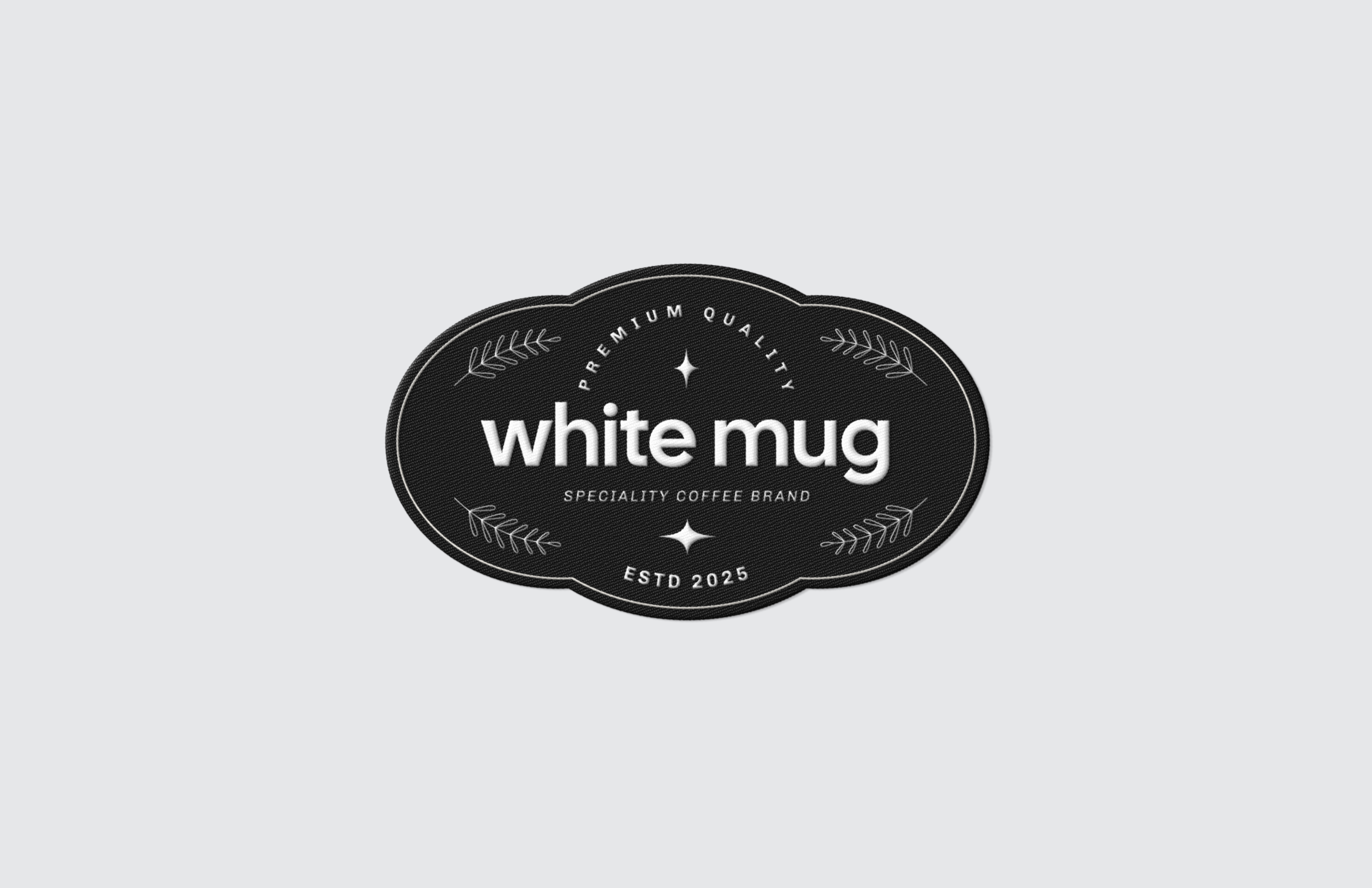 WHITE MUG — Specialty Coffee Brand badge logo design badge logo brand designer branding creative logo graphic design identity designer logo logo creator logo design logo designer minimal modern coffee brand modern logo modern minimalist logo premium logo professional logo designer