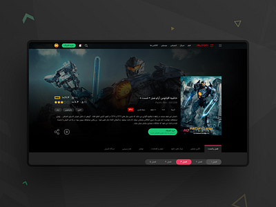 Movie Streaming Platform II adobe xd farsi movie persian streaming uiux vod