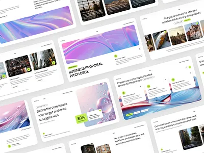 Modern Business Proposal Pitch Deck branding business clean company corporate design graphic design investor minimalist modern pitch deck powerpoint presentation professional proposal slides startup template ui