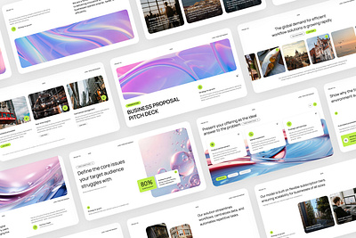 Modern Business Proposal Pitch Deck branding business clean company corporate design graphic design investor minimalist modern pitch deck powerpoint presentation professional proposal slides startup template ui