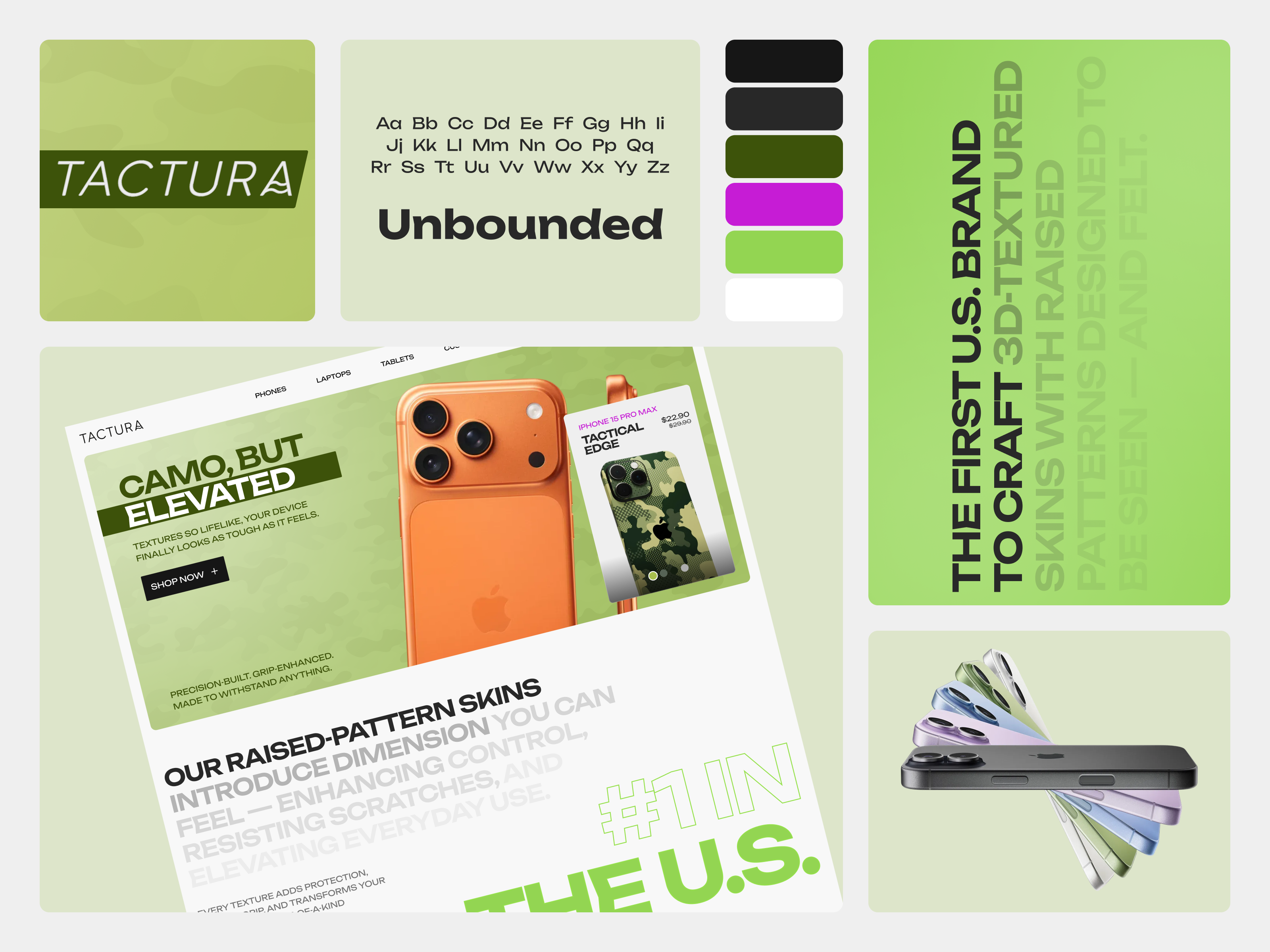 Tactura - Online store for tactile device skins device skins green ui ux web webdesign