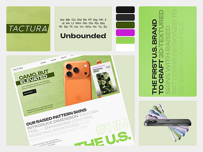 Tactura - Online store for tactile device skins device skins green ui ux web webdesign