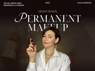 Social Media Page Branding & UI Design art direction beauty branding beauty studio black and gold brand identity cover design digital storefront graphic design luxury permanent makeup premium design redesign sales funnel social media design social media marketing social media ui sophisticated uiux visual identity widget design