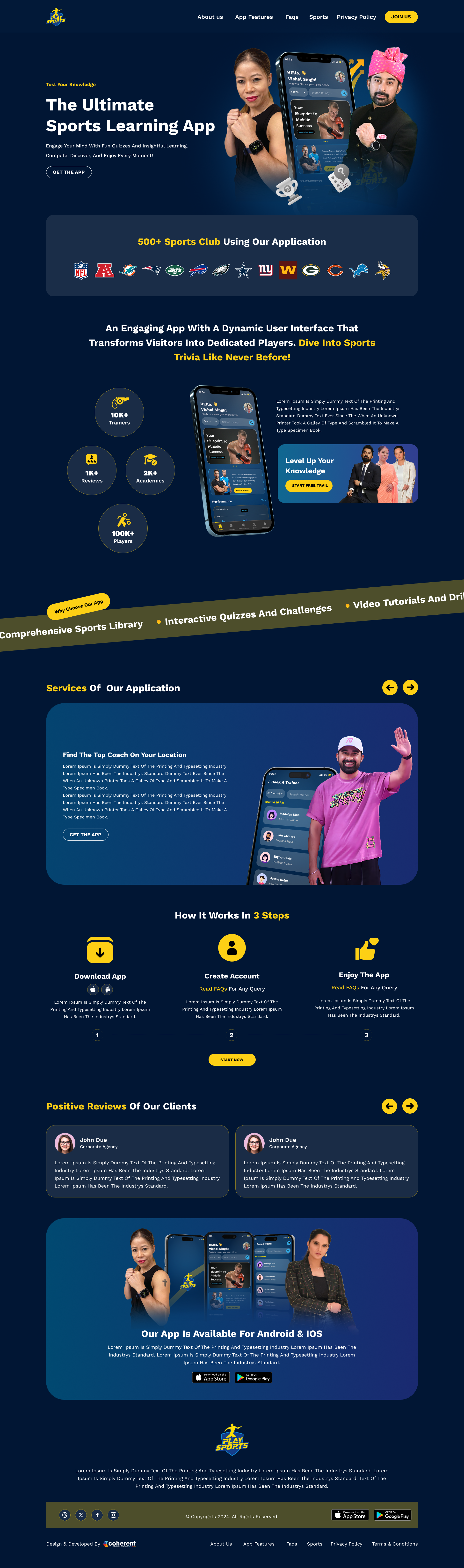 Sports Web UI ui web ui