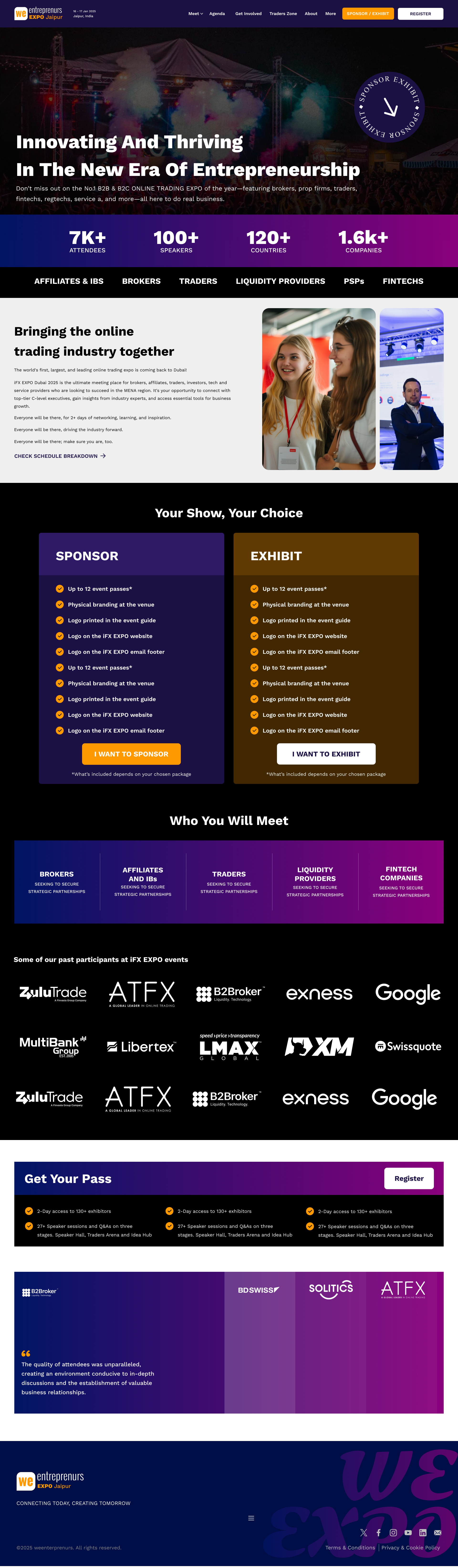 Entrepreneurs website UI web ui