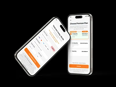 Mobile Pricing Plan & Payment Flow – UX for Higher Conversion checkout clean ui design free trial minimal ui mobile app mobile ui modern ui payment flow pricing page product design subscription ui ux