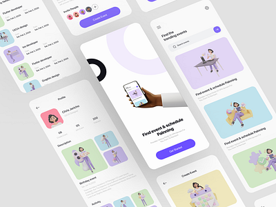 apps design adobe xd animation app branding design figma graphic design icon illustration landing landing page logo minimal product design typography ui ux vector web website design