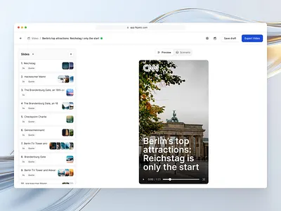 Flipatic - Editor Screen ai creator dashboard editor product design ui ui design ux
