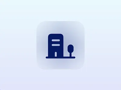 TahaGasht Glassmorphism Hotel Icon booking booking panel design glassmorphism glassmorphism icon hotel hotel icon icon product design travel ui uix ux