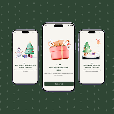 Advent Calendar Onboarding Screen advent calendar christmas christmas calendar