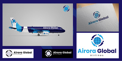 LOGO AIRORA FLOBAL air branding graphic design logo