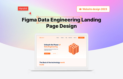 Data Engineering Landing Page data website ill illustration landing page mobile website ui ux website design