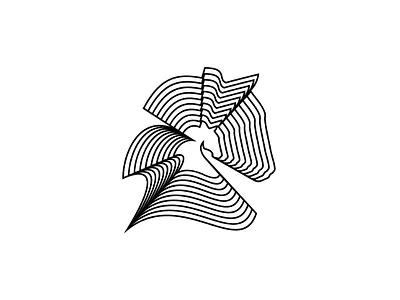 Line Art Horse Logo branding business logo colorful contemporary design drawing elegance fun graphic design illustration logo logomaker ui vector