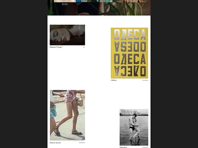 Yelena Yemchuk — Home page branding home page photographer ui ux web design