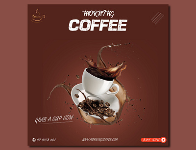 Creative post design for Coffee Shop creative social media post social media post social media post design