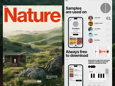 Music for Nature branding dashboard graphic design homepage interface ios iphone mobile web