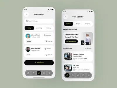 Community Housing App Interface Design app app design design design inspiration housing app interface ios mobile mobile app mobile app design modern interface product design property management property tech real estate real estate app rental platform ui ui design ui ux design