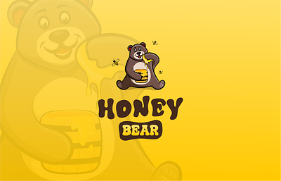 Logo character Bear art design illustration logo logo bear logo character mascot logo vector