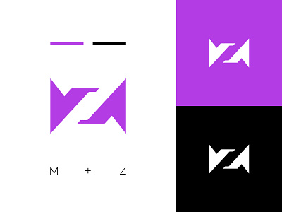 MZ / ZM - Lettermark clever design dragisa trojancevic giletroja illustration lettermark logo logo design media media logo minimalism monogram music music logo mz logo smart typography ui z logo zm logo