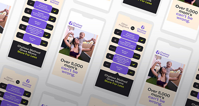 Fitness Subscription for Busy Moms with over 5,000 active member agency brand design brand identity branding branding agency clean copy writing design illustration ui