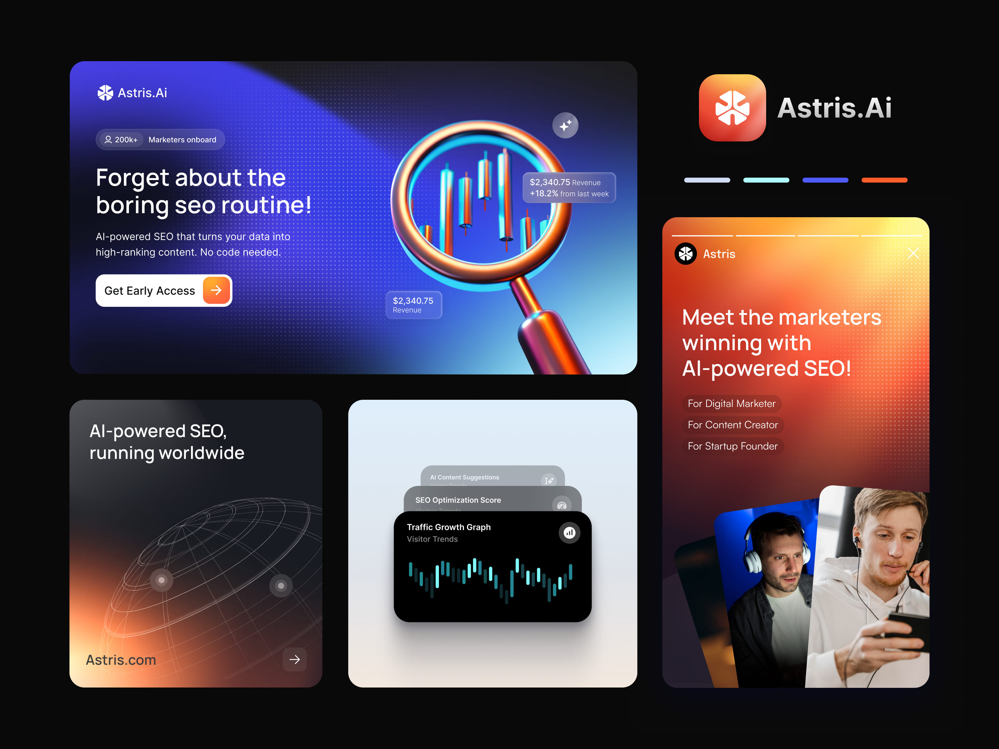 Branding for AI-powered SEO brand guidelines brand identity branding design graphic design graphicdesign identity logo logo design logo designer logo ui logotype marketing packaging poster smm vector visual identity