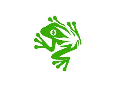 Cannabis Hemp Frog Logo branding business logo contemporary design drawing elegance frog graphic design green illustration leaf logo logoground logomaker ui