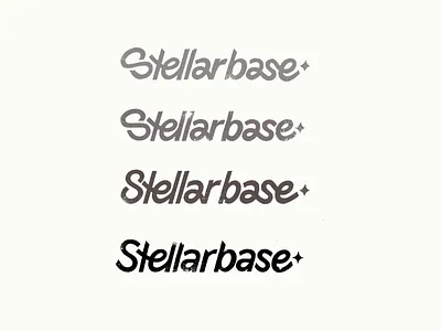 Stellarbase: sketches calligraphy cosmo custom flow graphic design handlettering iconic identity lettering logo modern playful procreate script sketches software tech type typography unique