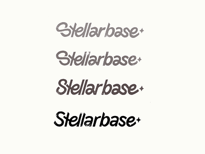 Stellarbase: sketches calligraphy cosmo custom flow graphic design handlettering iconic identity lettering logo modern playful procreate script sketches software tech type typography unique